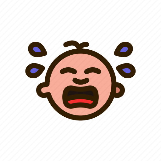 Baby, infants, exsecive, crying, fussy, boy icon - Download on Iconfinder