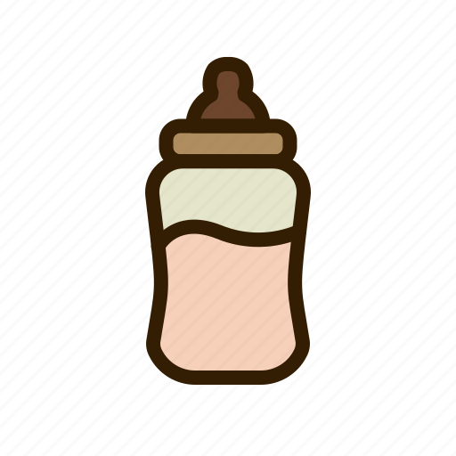 Bottle, milk, dot, baby, spoon, breast icon - Download on Iconfinder