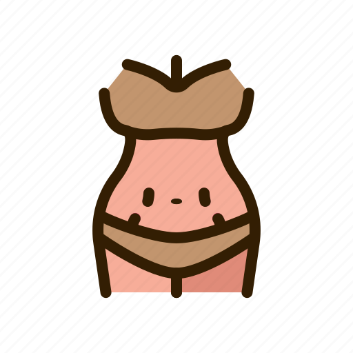 Cellulite, mark, stretch, stain, stomach icon - Download on Iconfinder