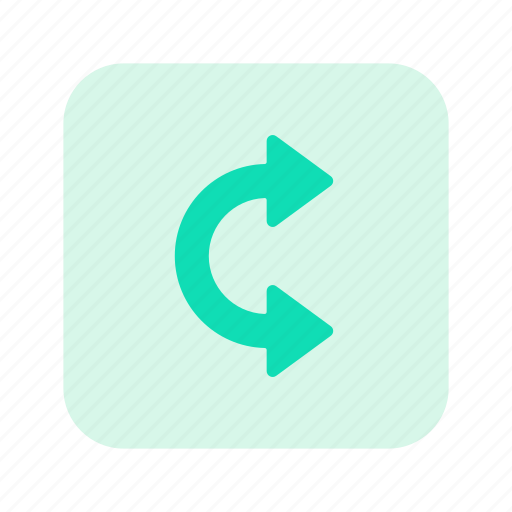 Arrow right, half circle, right icon - Download on Iconfinder