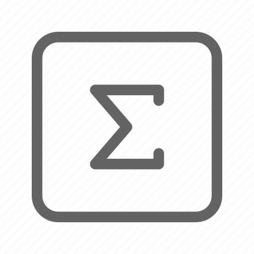 Formula, greek, math, sigma icon - Download on Iconfinder