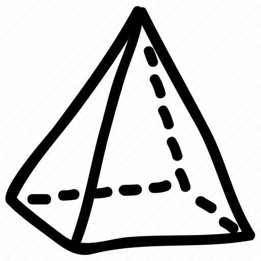 Geometry, math, pyramid, pyramid shape, shape icon - Download on Iconfinder