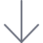 arrow, bottom, direction, down 
