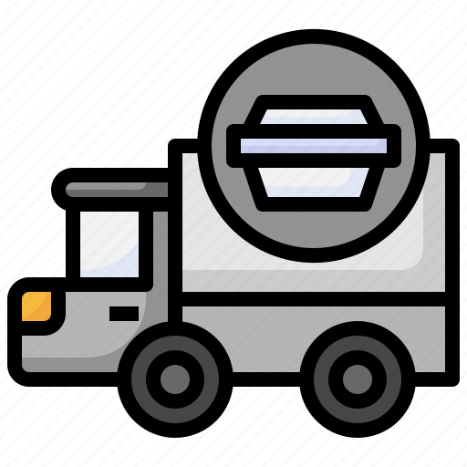 Delivery, transportation, meal, truck, vehicle icon - Download on Iconfinder
