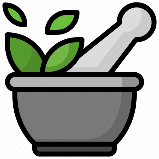 Herbs, seasoning, bowl, adding, cooking icon - Download on Iconfinder