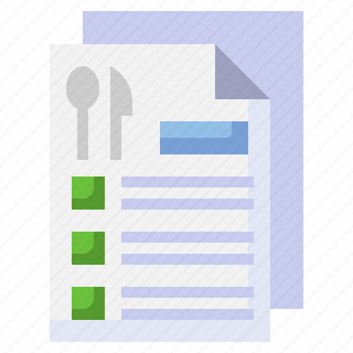 Checklist, menu, plate, fork, knife icon - Download on Iconfinder