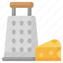 cheese, grater, grate, kitchen, tool, dairy, portion