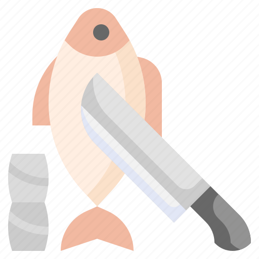 Fish, seafood, slicing, preparation, cutting icon - Download on Iconfinder