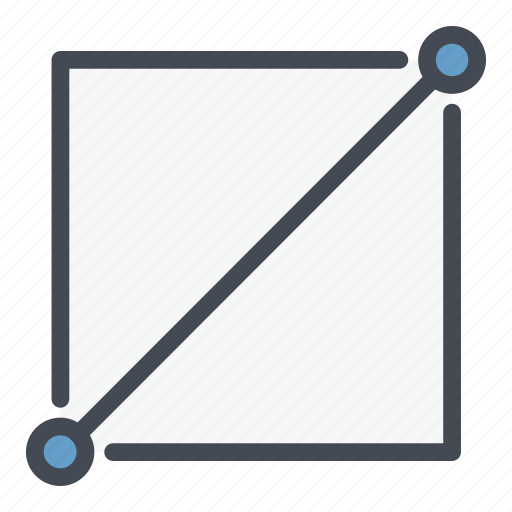 Diagonal, measure, measurement, ruler, scale, size, square icon - Download on Iconfinder