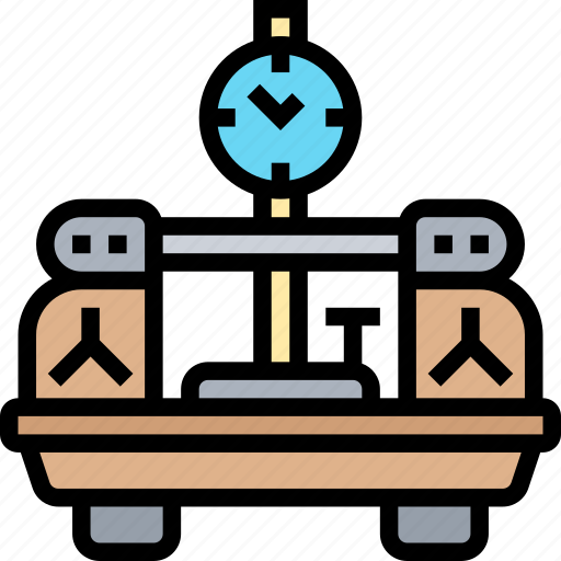 Bench, center, deflection, axis, measurement icon - Download on Iconfinder