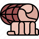 ham, meat, butcher, food