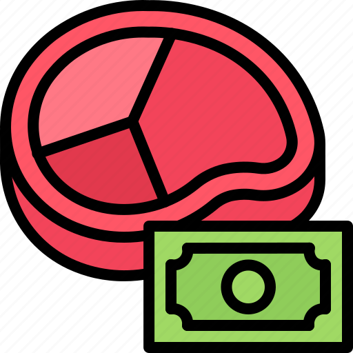 Steak, money, purchase, price, meat, butcher, food icon - Download on Iconfinder