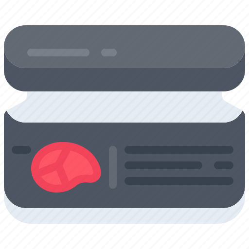Pate, jar, meat, butcher, food icon - Download on Iconfinder