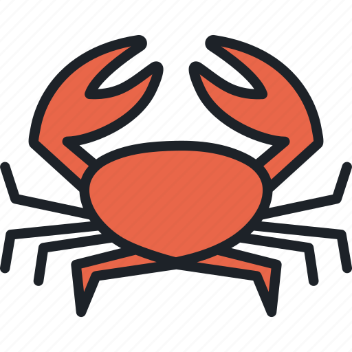 Crab, sea, seafood, crustacean, animal, food, marine icon - Download on Iconfinder