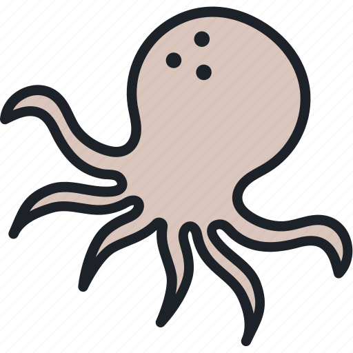 Octopus, animal, sea, seafood, marine icon - Download on Iconfinder
