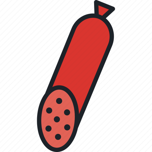 Smoked, sausage, butcher, meat, food icon - Download on Iconfinder