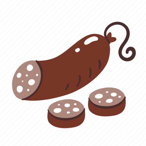 Blood sausage, meat product, food, ingredient, cooking icon - Download on Iconfinder