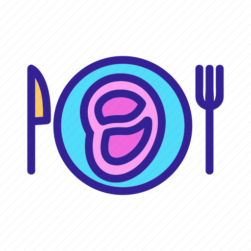 Beef, contour, cooking, drawing, food, meat, steak icon - Download on Iconfinder