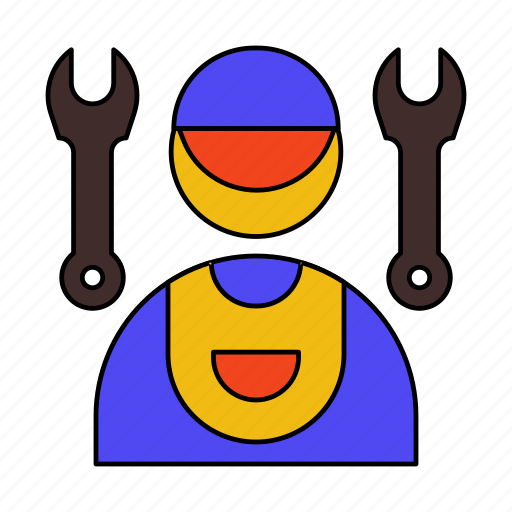 Mechanic, engine, service, technician, wrench, repairing, maintenance icon - Download on Iconfinder
