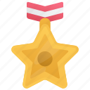 gold, medal, award, honor