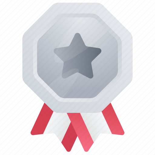 Silver, medal, achievement, badge icon - Download on Iconfinder