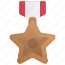 bronze, medal, award, victory