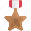 bronze, medal, award, victory 