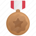 bronze, medal, achievement, award