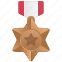 bronze, medal, achievement, award