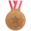 bronze, medal, achievement, badge 