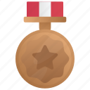 bronze, medal, achievement
