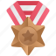 bronze, medal, achievement, badge 