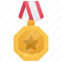 gold, medal, award, honor