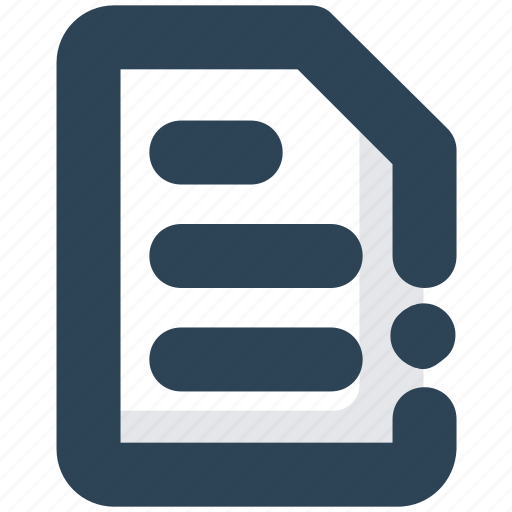 Document, file, media, report, text icon - Download on Iconfinder