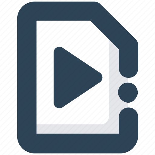 Document, file, media, movie, play, video icon - Download on Iconfinder