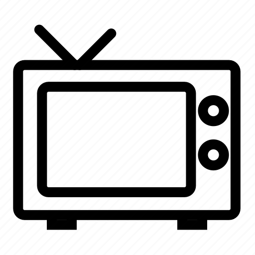 Media, movie, old, old television, television, tv icon - Download on Iconfinder