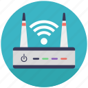 internet router, modem, router and signals, wifi router, wireless router
