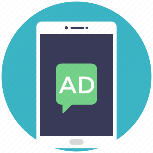 Digital advertising, digital marketing, mobile ad, mobile advertising, social media sponsors icon - Download on Iconfinder