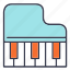 grand, piano, music, musical, instrument, play, note 