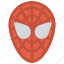 fictional superhero, spiderman, spiderman costume, spiderman face shell, spiderman mask 