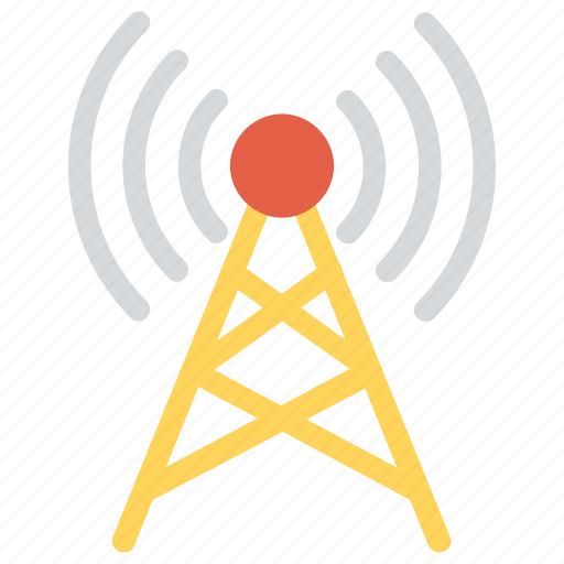 Hotspot tower, network tower, signal tower, wifi tower, wireless antenna icon - Download on Iconfinder