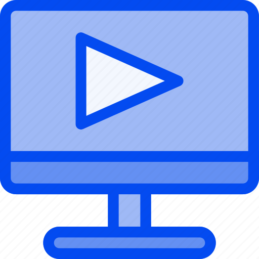Computer, media, monitor, play, video icon - Download on Iconfinder