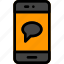 app, chat, communication, phone, smartphone 