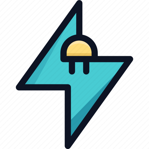 Storm, lightning, thunder, power, electricity, energy, electric icon - Download on Iconfinder