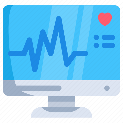 Monitor, report, analysis, heart beat, hospital, doctor, ecg monitor icon - Download on Iconfinder