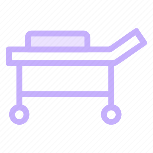 Bed, emergency, stretcher, trolley icon - Download on Iconfinder