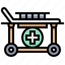 cart, checkup, health, medical, stretcher 