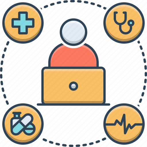 Doctor, help, laptop, medical, online, online medical help, stethoscope icon - Download on Iconfinder