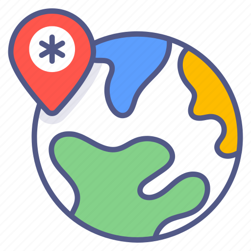 Location mark, global location, hospital location, placemaps, hospital, direction, navigation icon - Download on Iconfinder