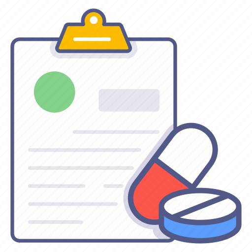 Medical prescription, medicine, drugs, medical document, healthcare, pharmacy, treatment icon - Download on Iconfinder